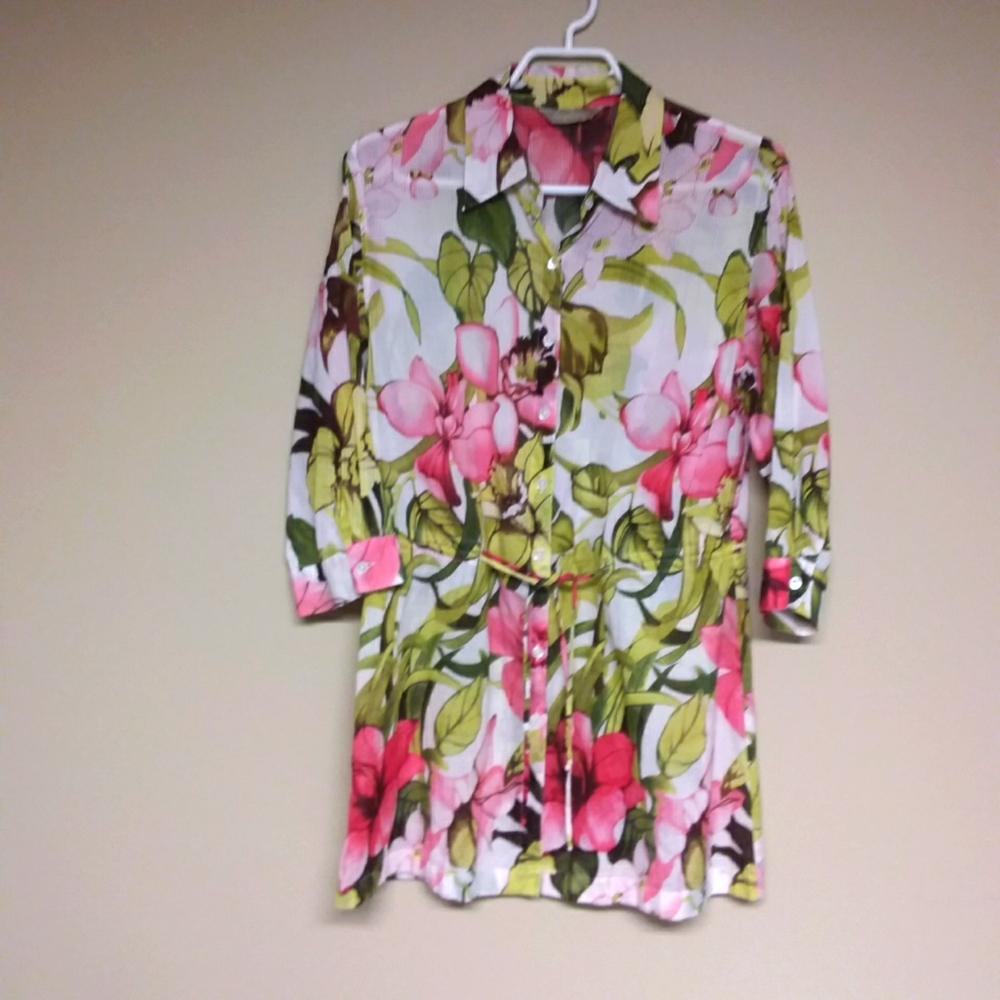 β¬οΈTommy Bahama belted tunic blouse/beach coverup